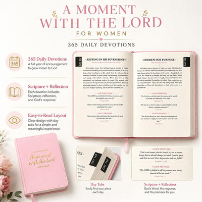 One Minute with the Lord for Women – 365-Day Devotional Bible, Faux Leather Hardcover