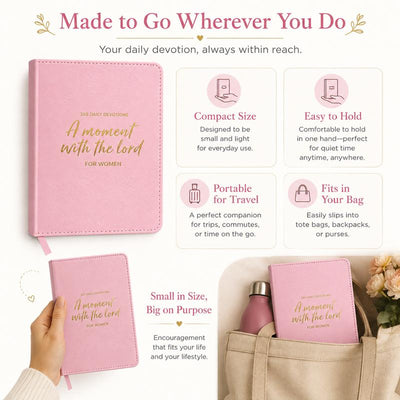 One Minute with the Lord for Women – 365-Day Devotional Bible, Faux Leather Hardcover