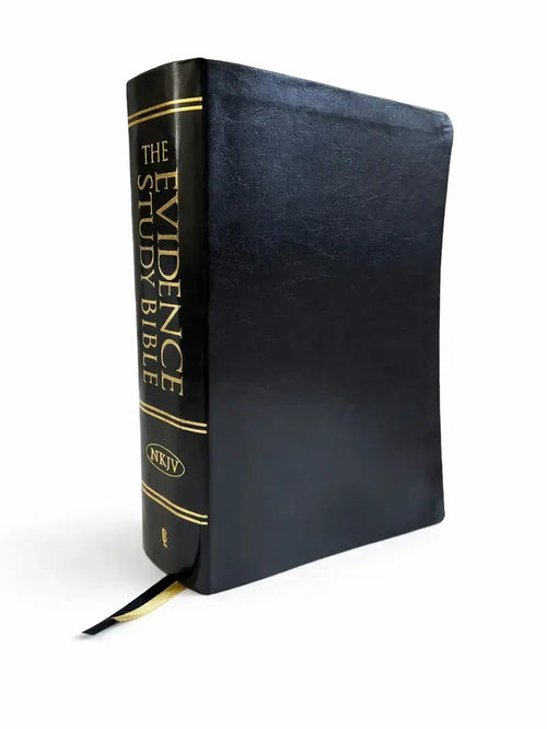 NKJV World Evidence Study Bible, Black Leather Luxury