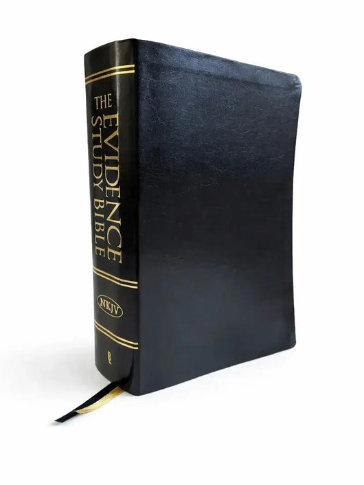 NKJV World Evidence Study Bible, Black Leather Luxury